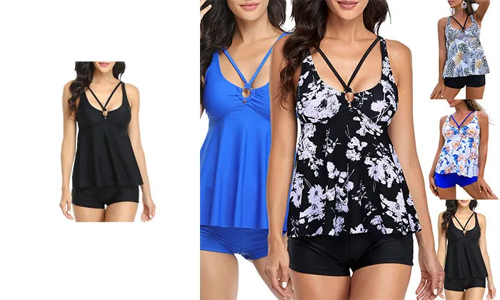 2 Piece  Women Swimsuits Vest