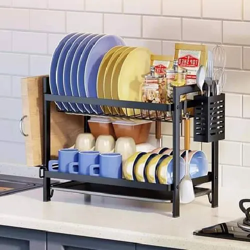 2 Tiers Storage Kitchen Dish Rack