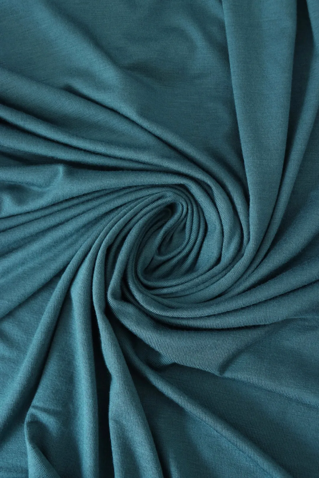 2YD 18IN REMNANT; Dark Jade Our Favorite Rayon Spandex Jersey