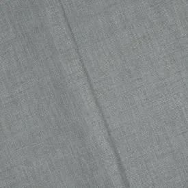 3 3/8 YD PC - Fog Gray Textured Slub Woven Drapery Fabric