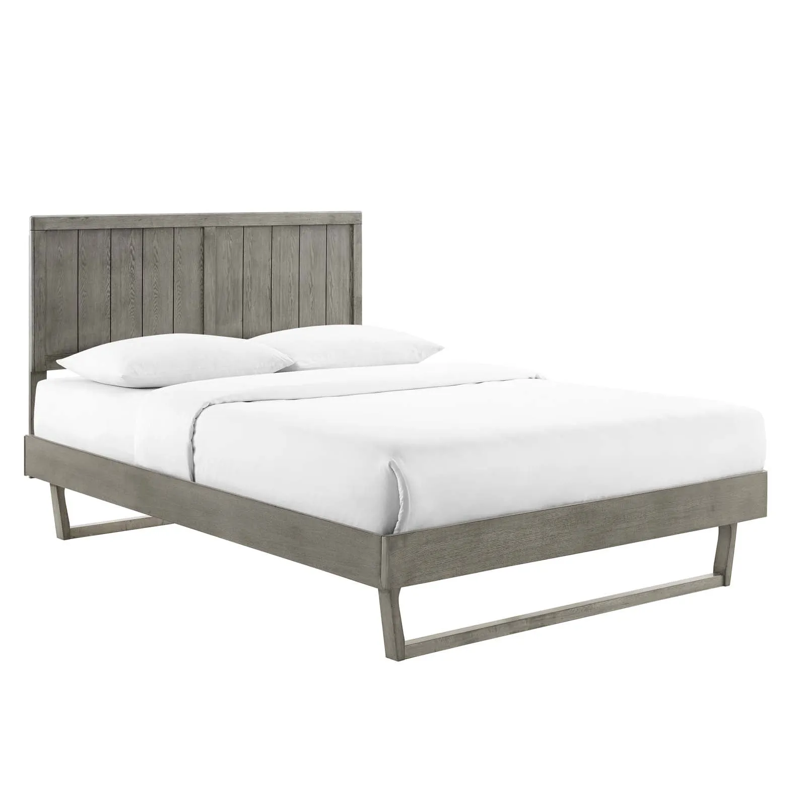 Alana Wood Platform Bed With Angular Frame by Modway