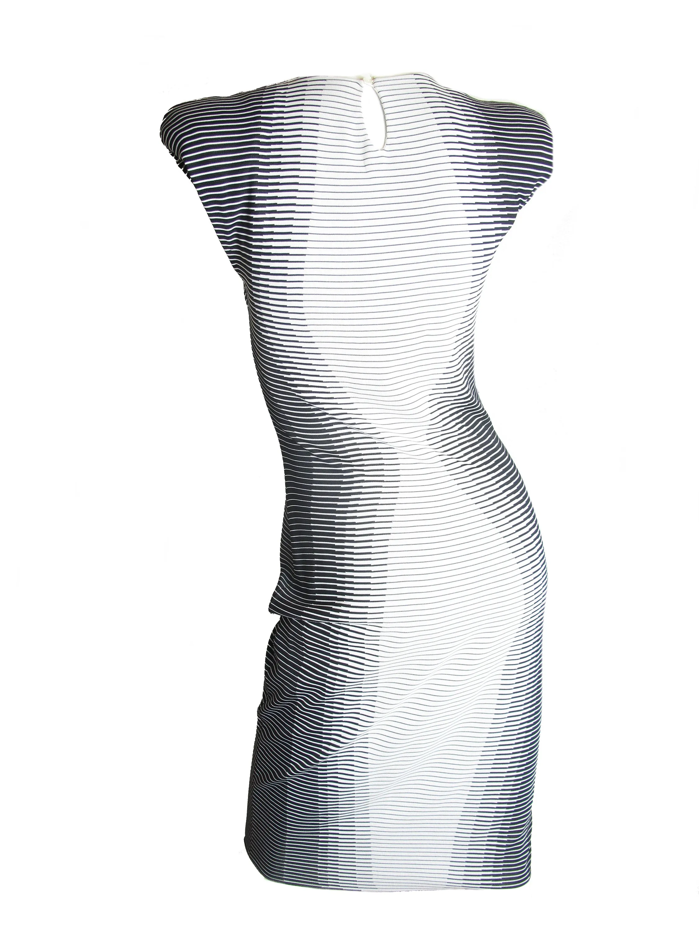 ALEXANDER McQUEEN 2009 Optical Illusion Dress