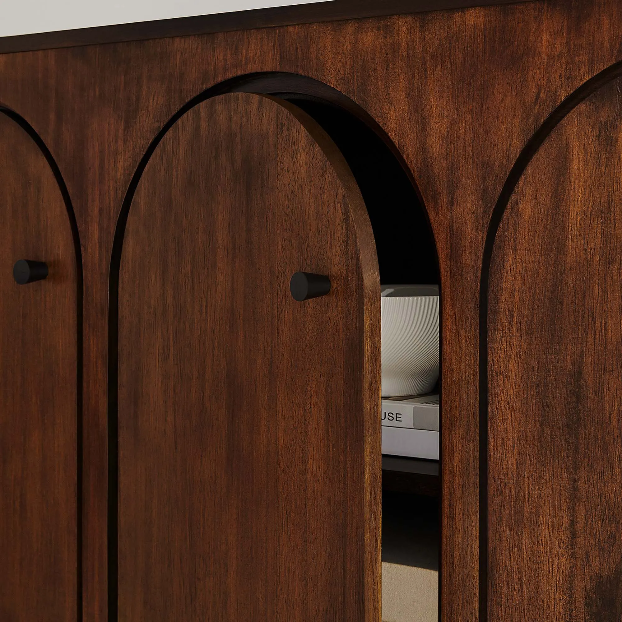 Appia 3-Door Arched Door Sideboard Storage Cabinet by Modway