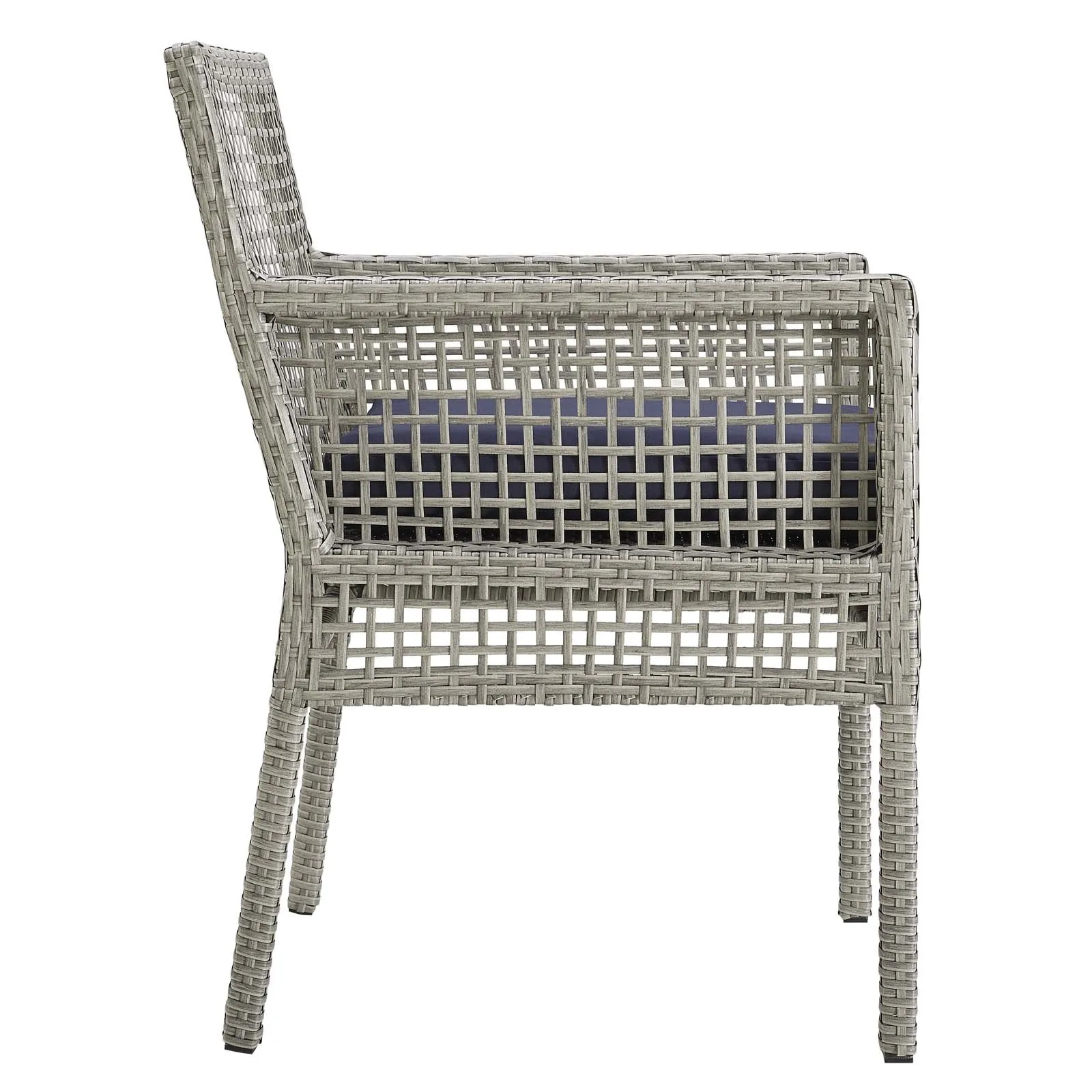 Aura Outdoor Patio Wicker Rattan Dining Armchair by Modway