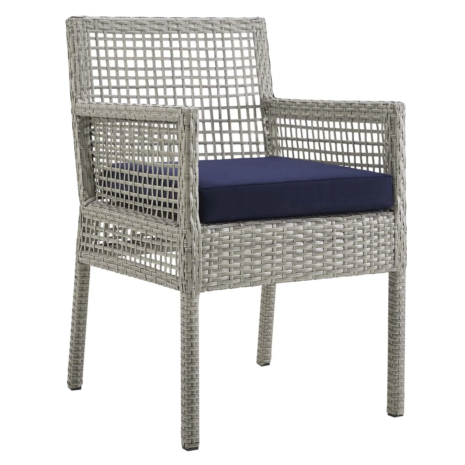 Aura Outdoor Patio Wicker Rattan Dining Armchair by Modway