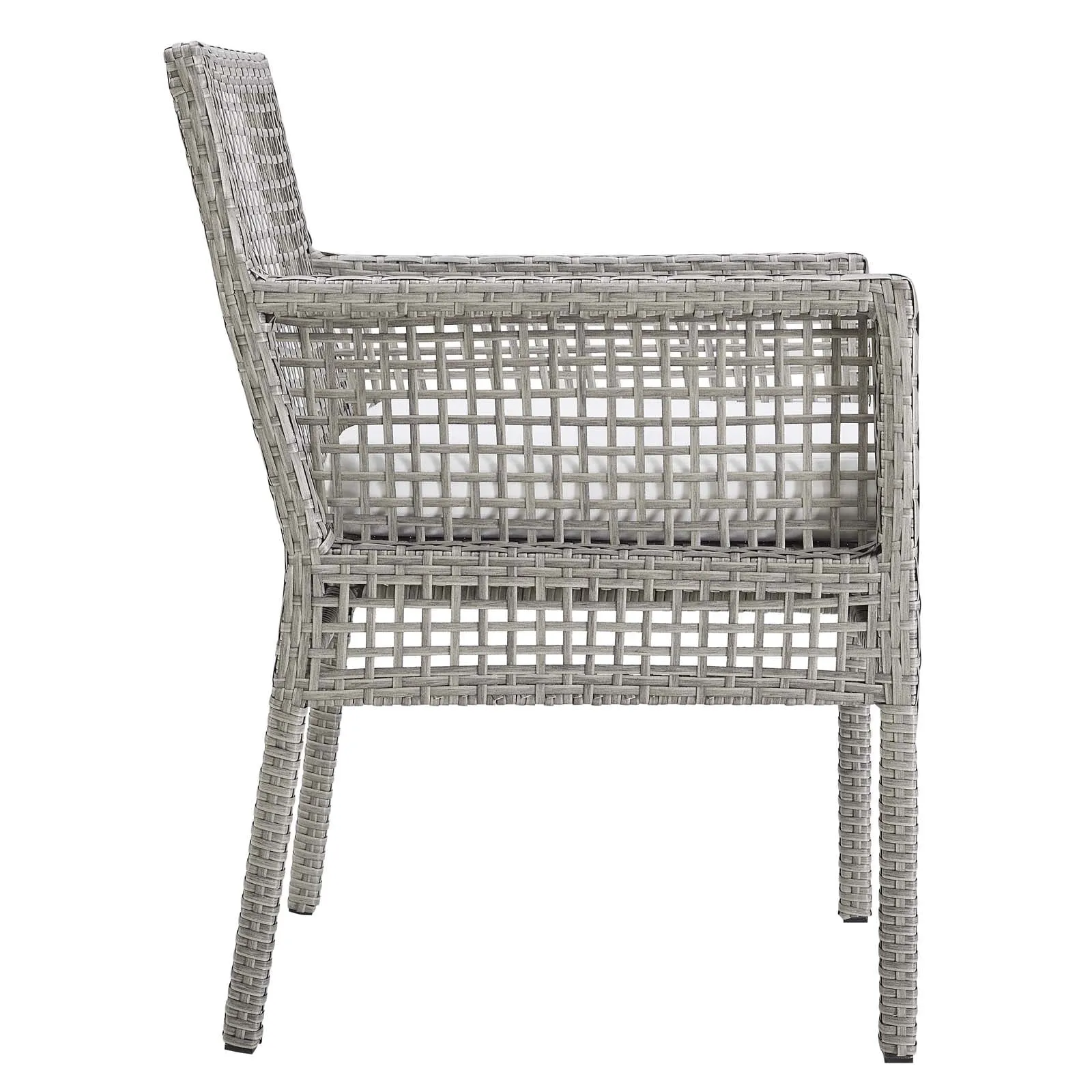 Aura Outdoor Patio Wicker Rattan Dining Armchair by Modway