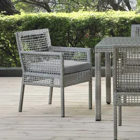 Aura Outdoor Patio Wicker Rattan Dining Armchair by Modway