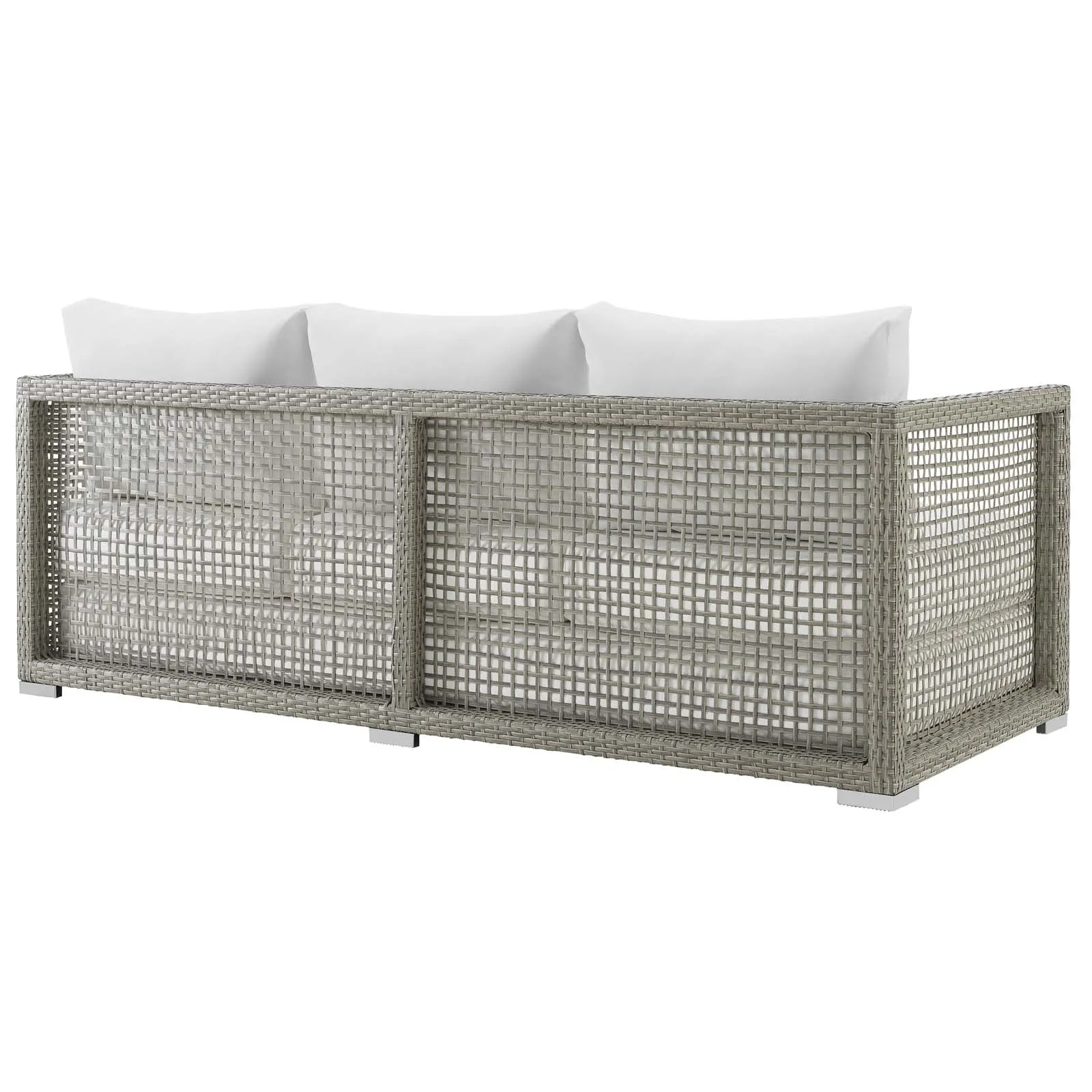 Aura Outdoor Patio Wicker Rattan Sofa by Modway