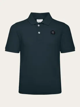 Basic badge polo - GOTS/Vegan - Total Eclipse