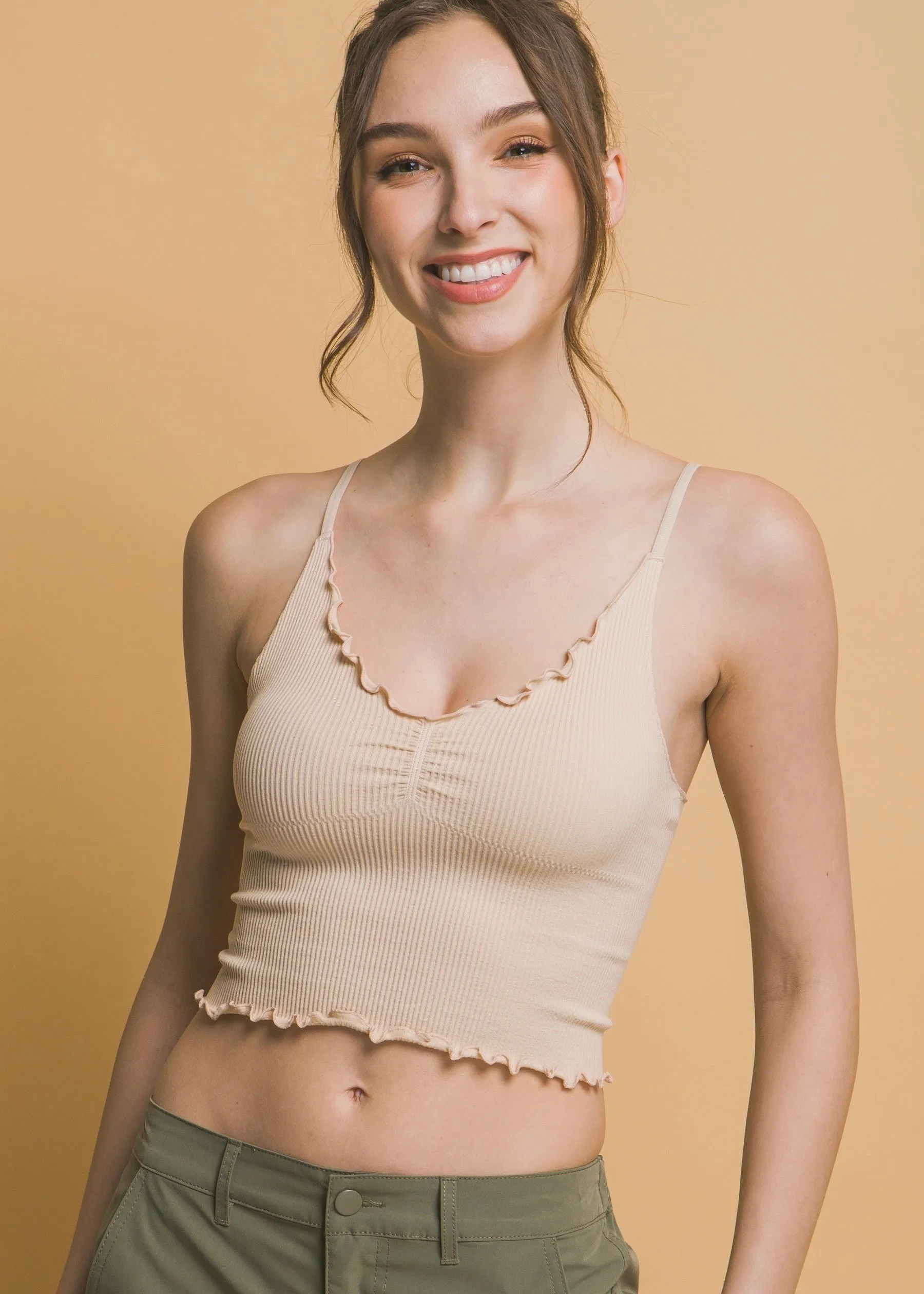 Basics Seamless Tank in Taupe