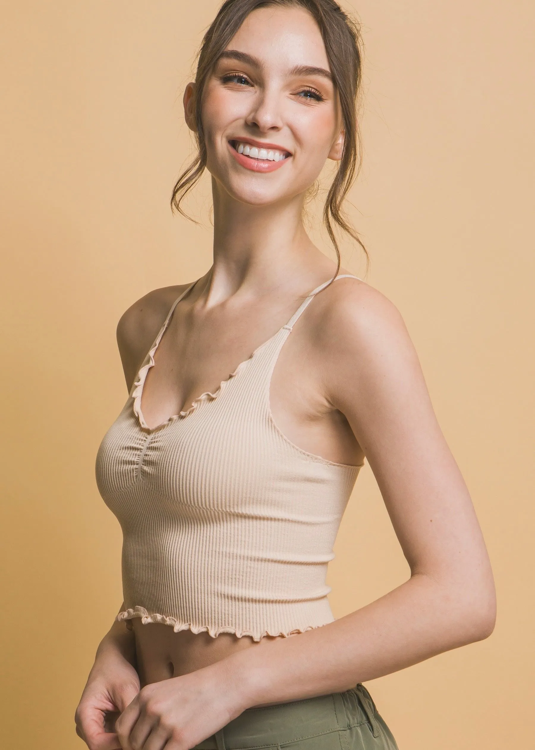 Basics Seamless Tank in Taupe