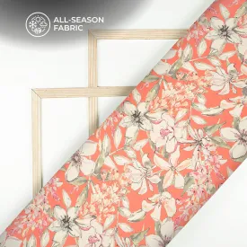 Bestselling Floral Digital Print Chiffon Satin Fabric