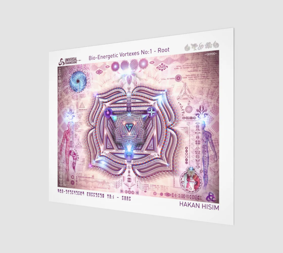 Bio-Energetic Vortexes No:1 - Root - Art Print (Root Chakra)