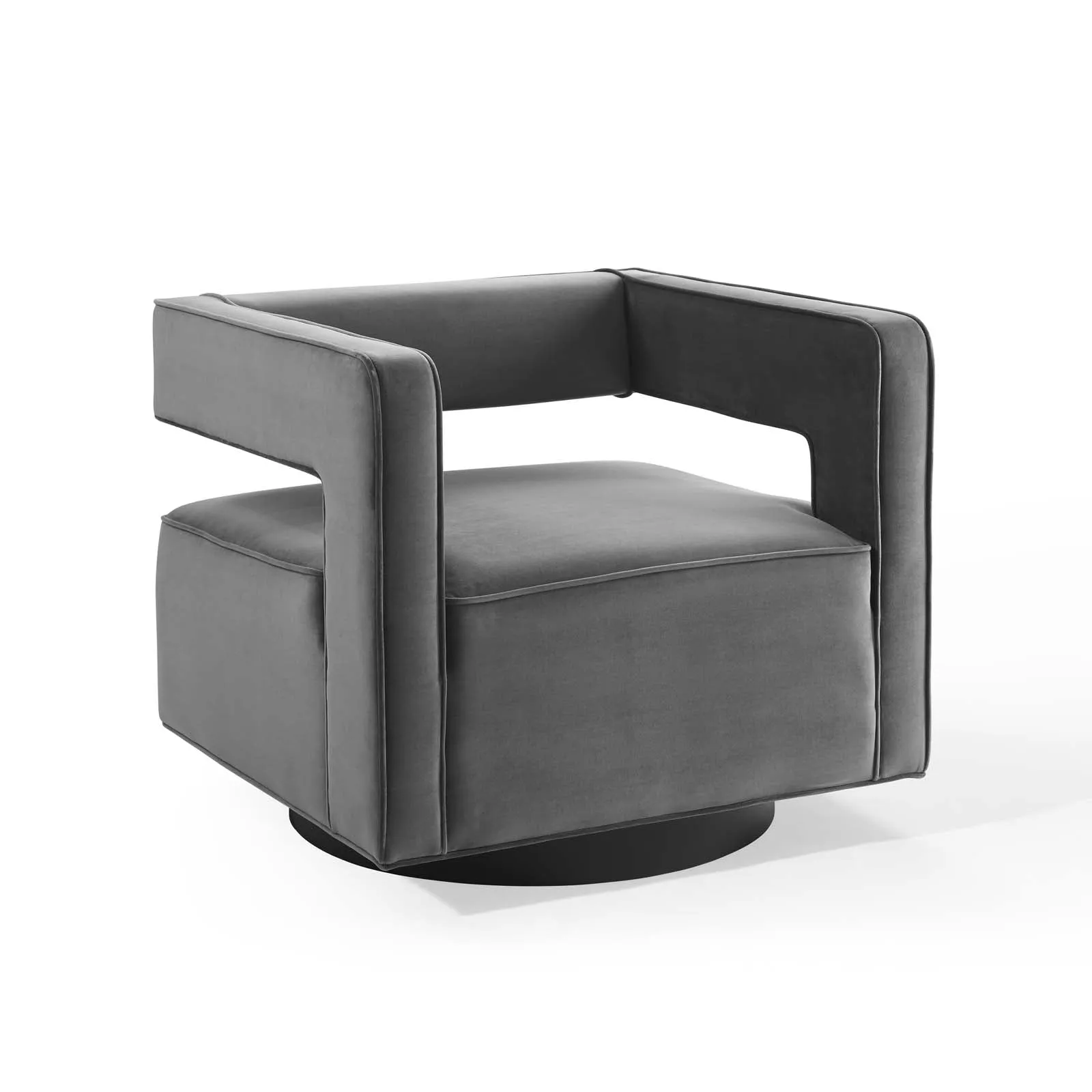 Booth Performance Velvet Swivel Armchair by Modway