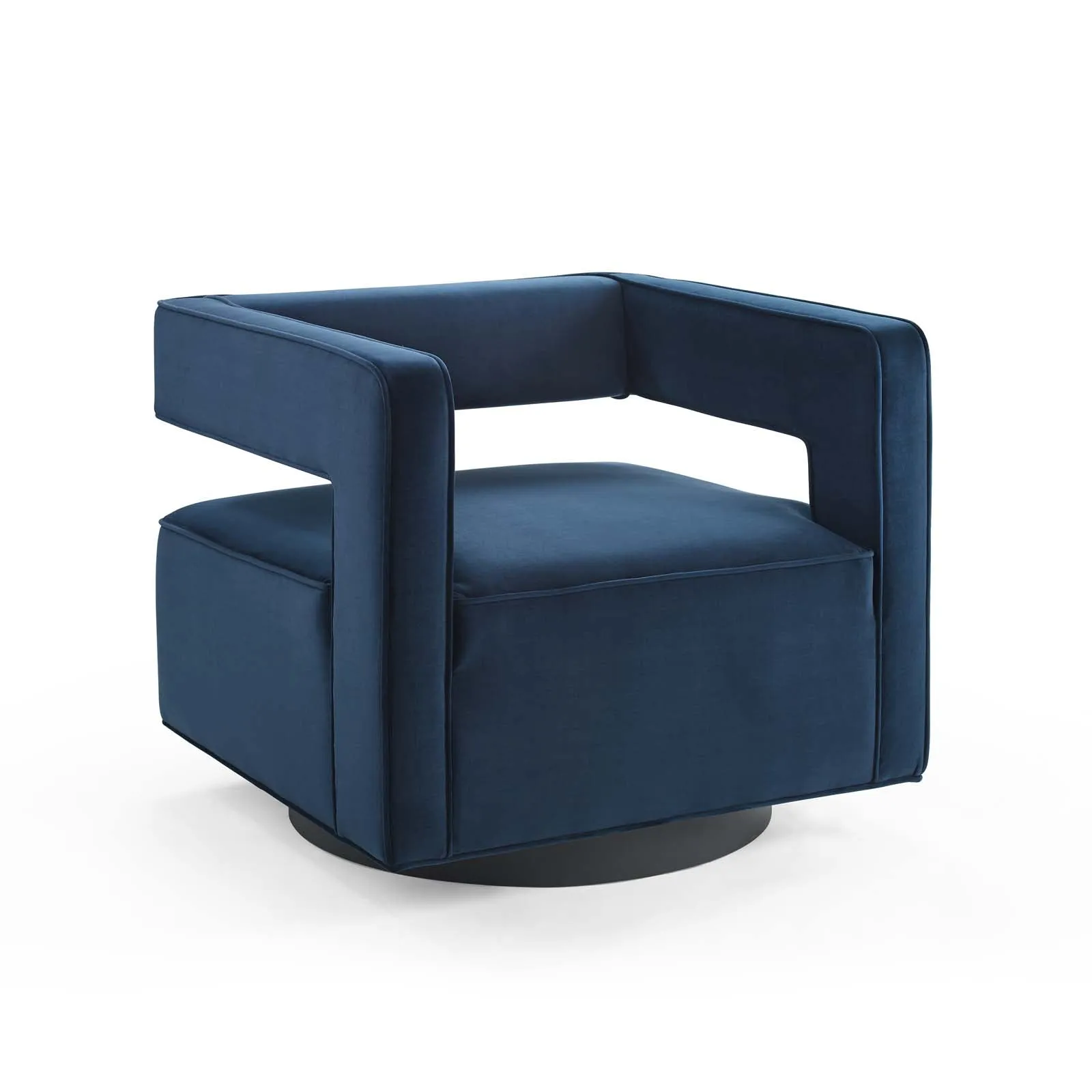 Booth Performance Velvet Swivel Armchair by Modway