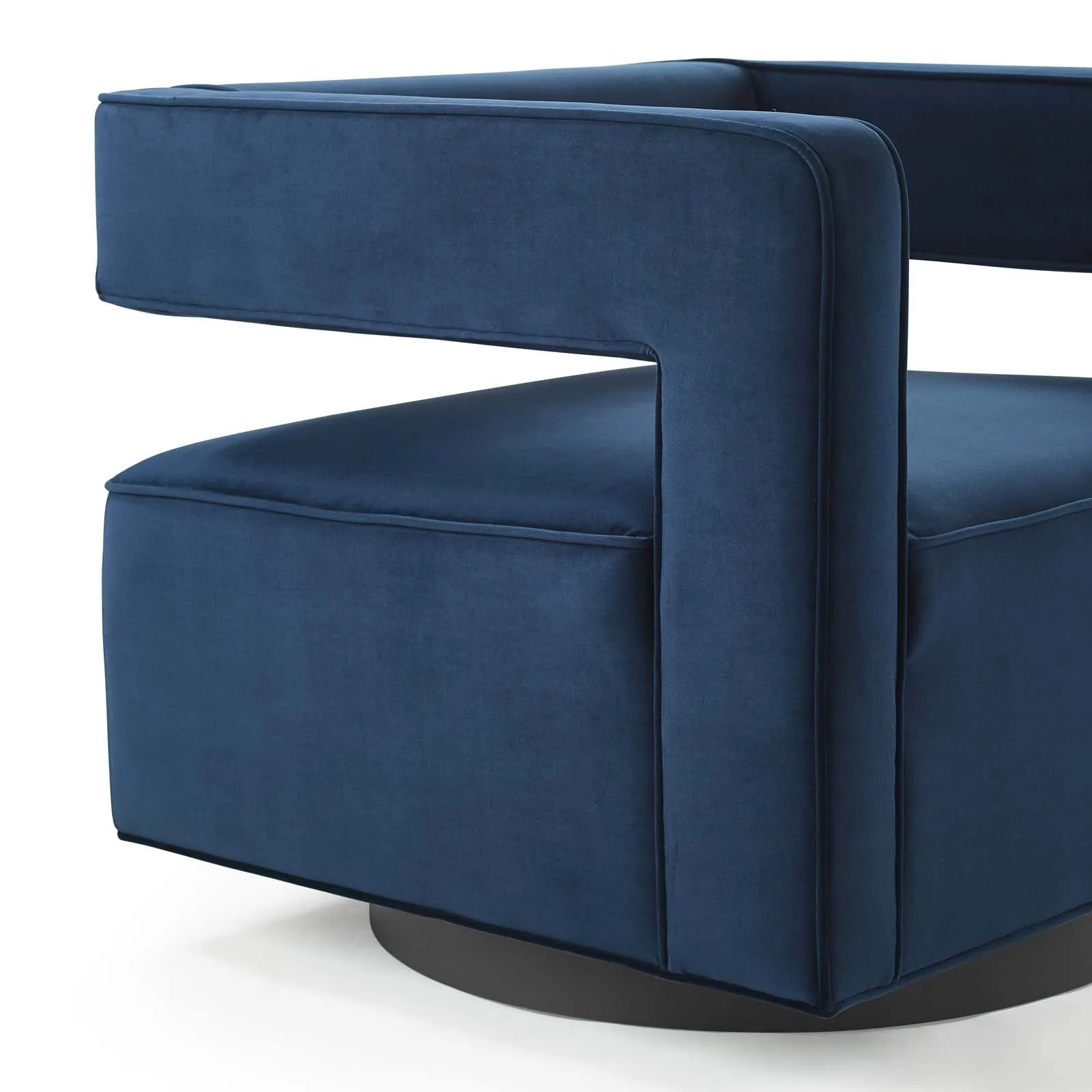 Booth Performance Velvet Swivel Armchair by Modway