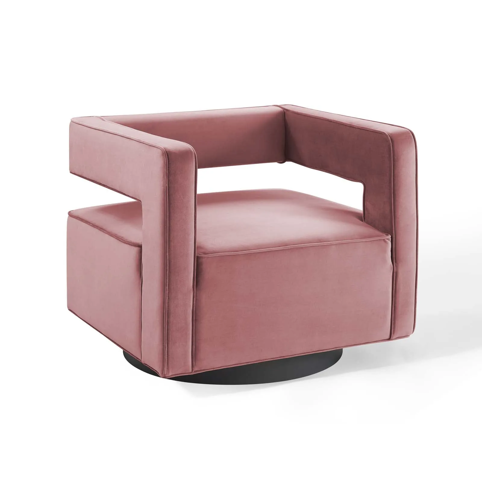 Booth Performance Velvet Swivel Armchair by Modway