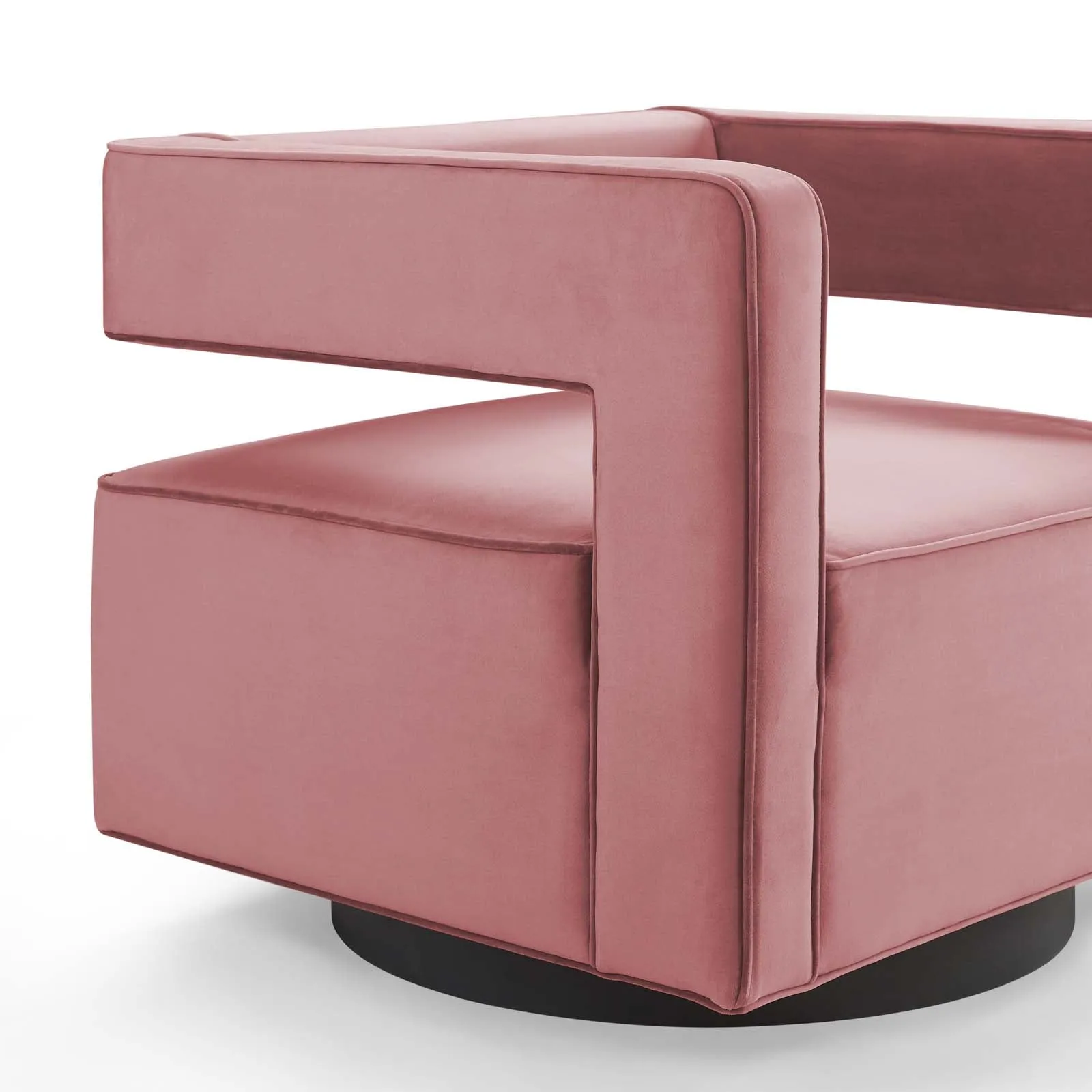 Booth Performance Velvet Swivel Armchair by Modway