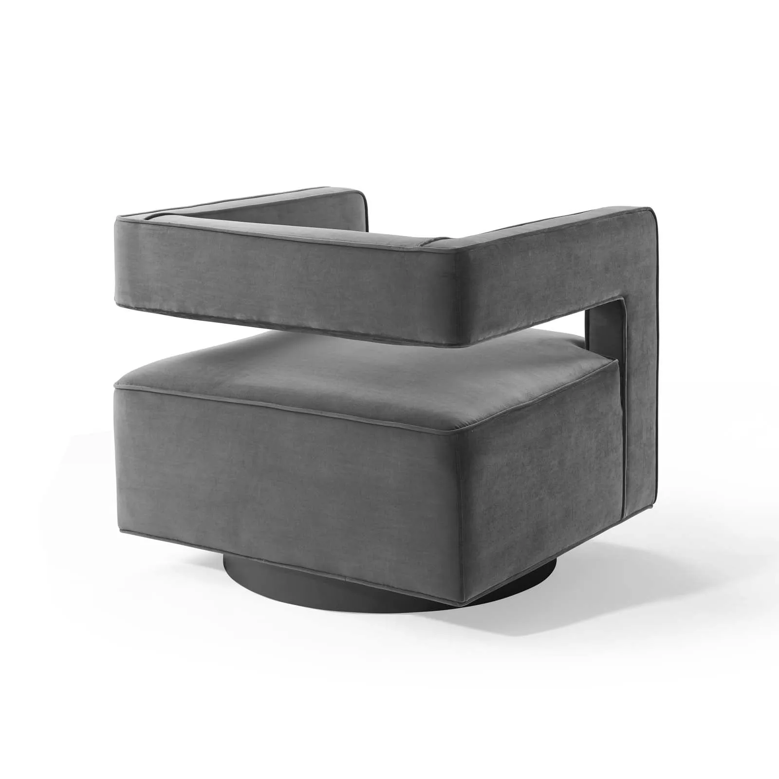 Booth Performance Velvet Swivel Armchair by Modway