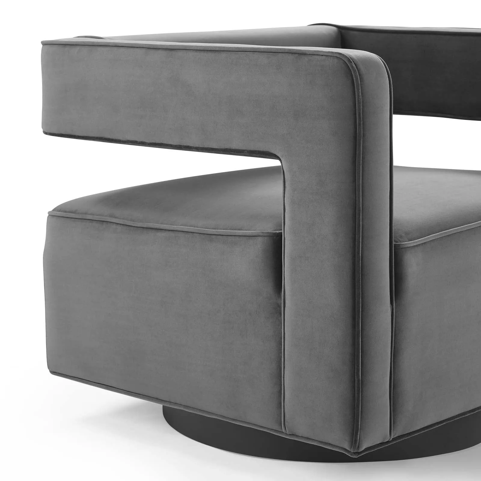 Booth Performance Velvet Swivel Armchair by Modway