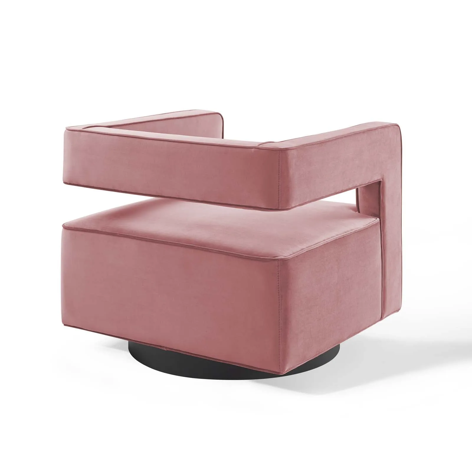 Booth Performance Velvet Swivel Armchair by Modway