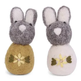 Bunny Set with Embroidery (Set of 2) by Én Gry & Sif