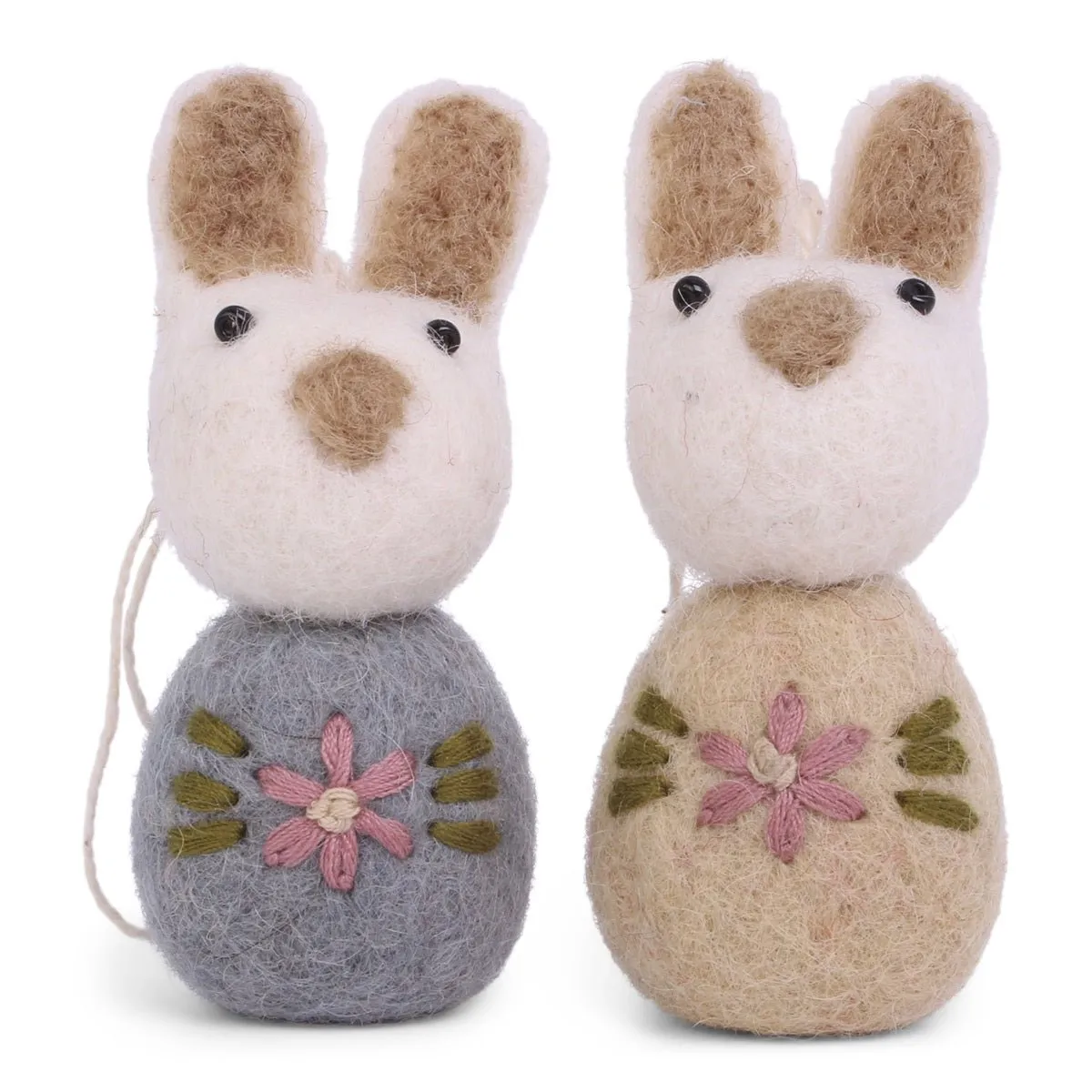 Bunny Set with Embroidery (Set of 2) by Én Gry & Sif