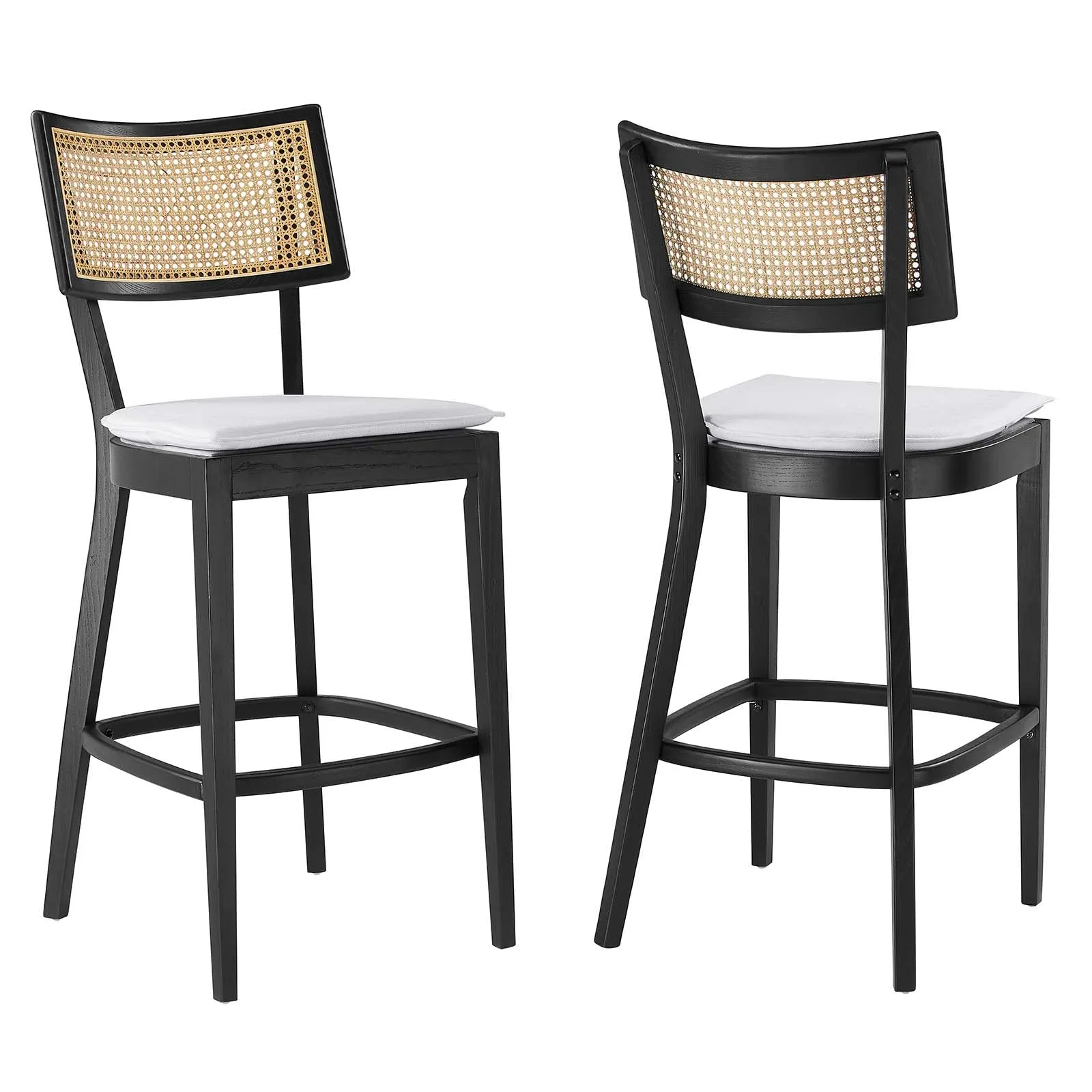 Caledonia Wood Bar Stools - Set of 2