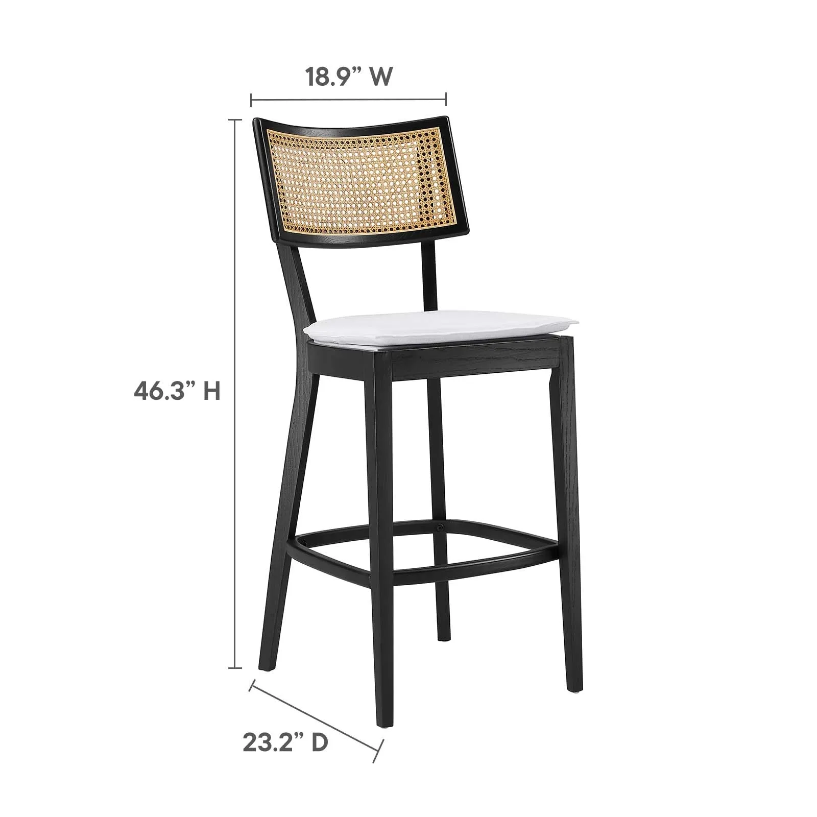 Caledonia Wood Bar Stools - Set of 2