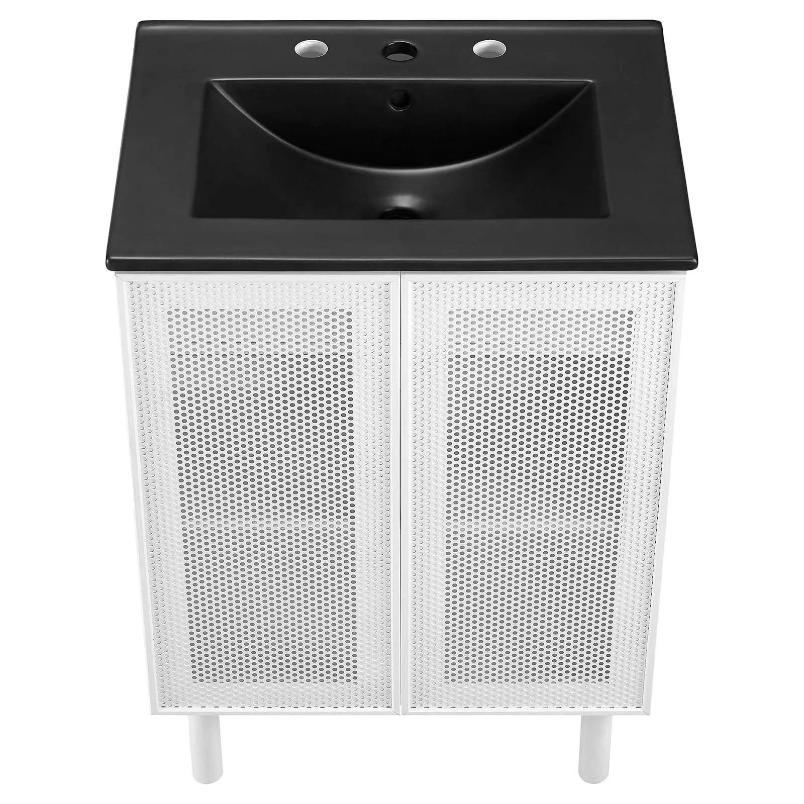 Calla 24" Perforated Metal Bathroom Vanity by Modway