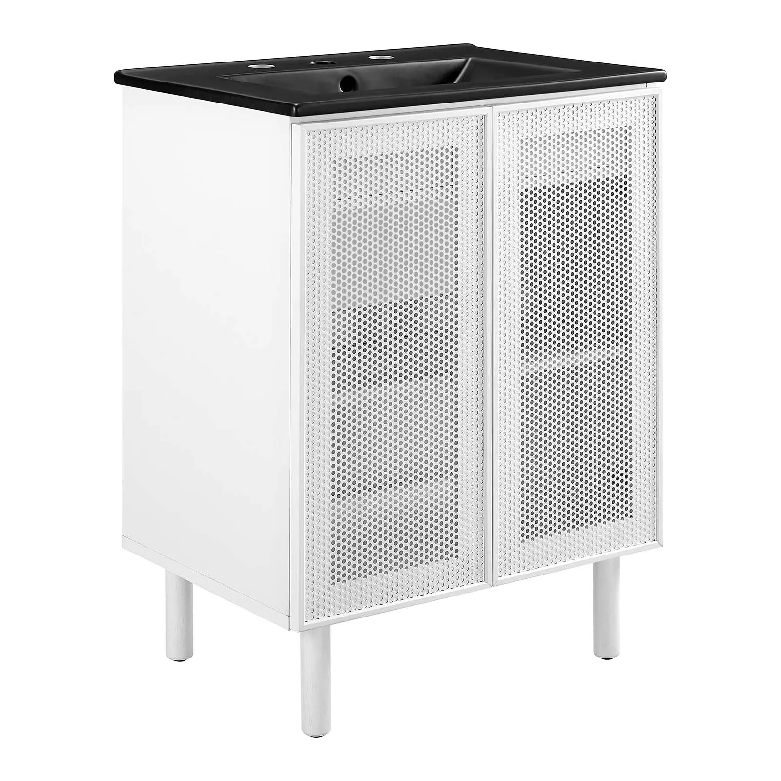 Calla 24" Perforated Metal Bathroom Vanity by Modway