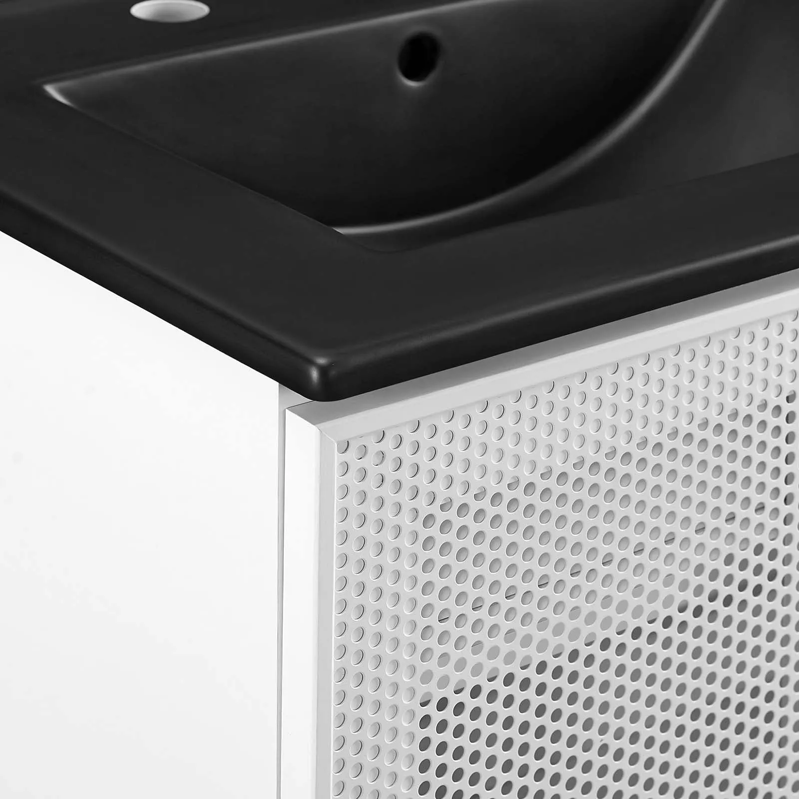 Calla 24" Perforated Metal Bathroom Vanity by Modway