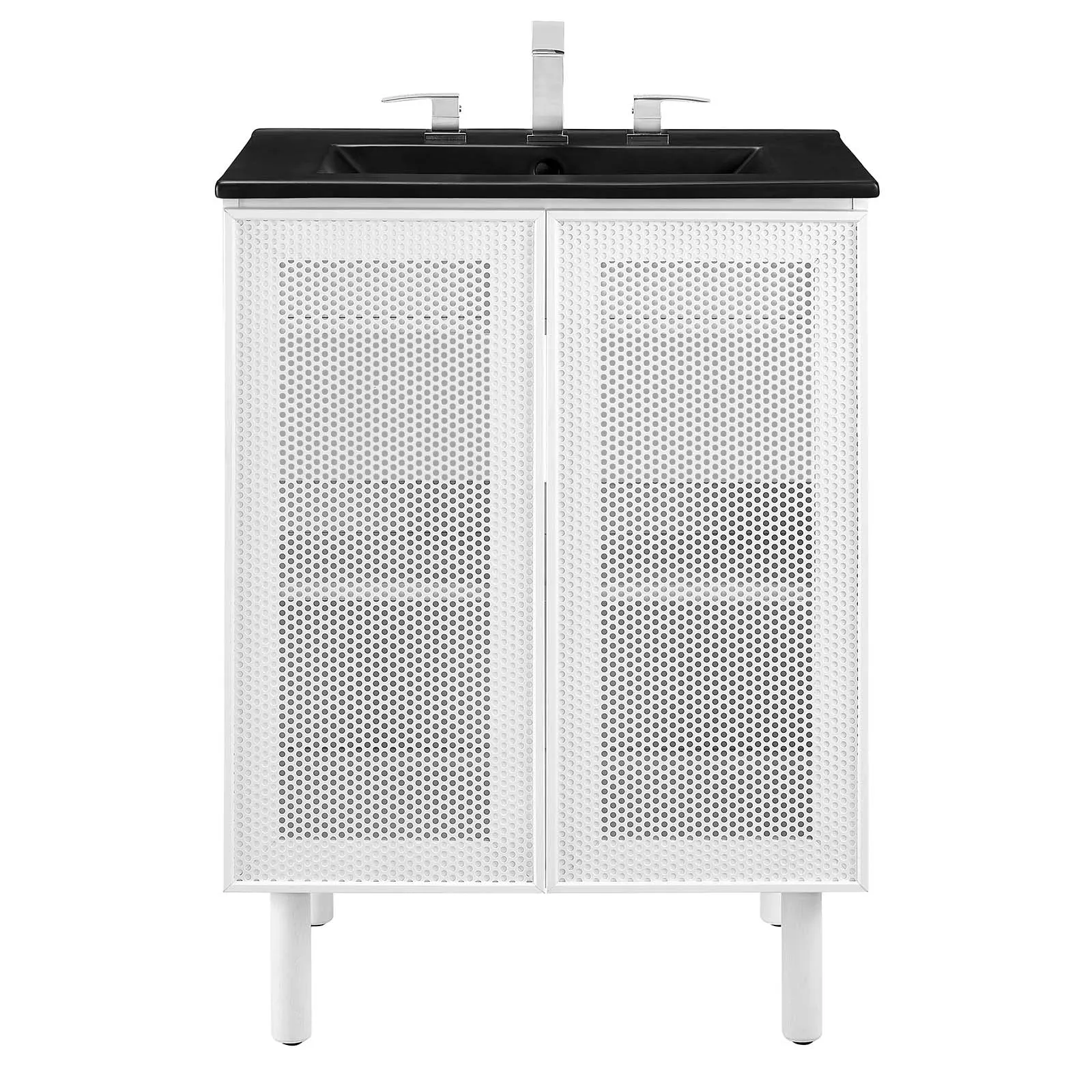 Calla 24" Perforated Metal Bathroom Vanity by Modway