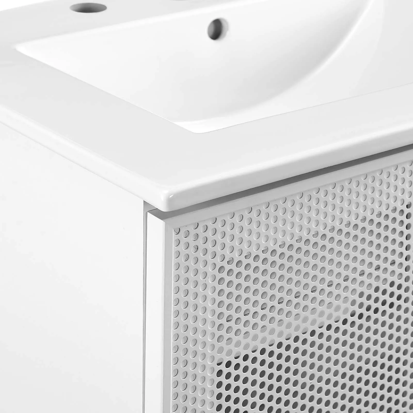 Calla 24" Perforated Metal Bathroom Vanity by Modway