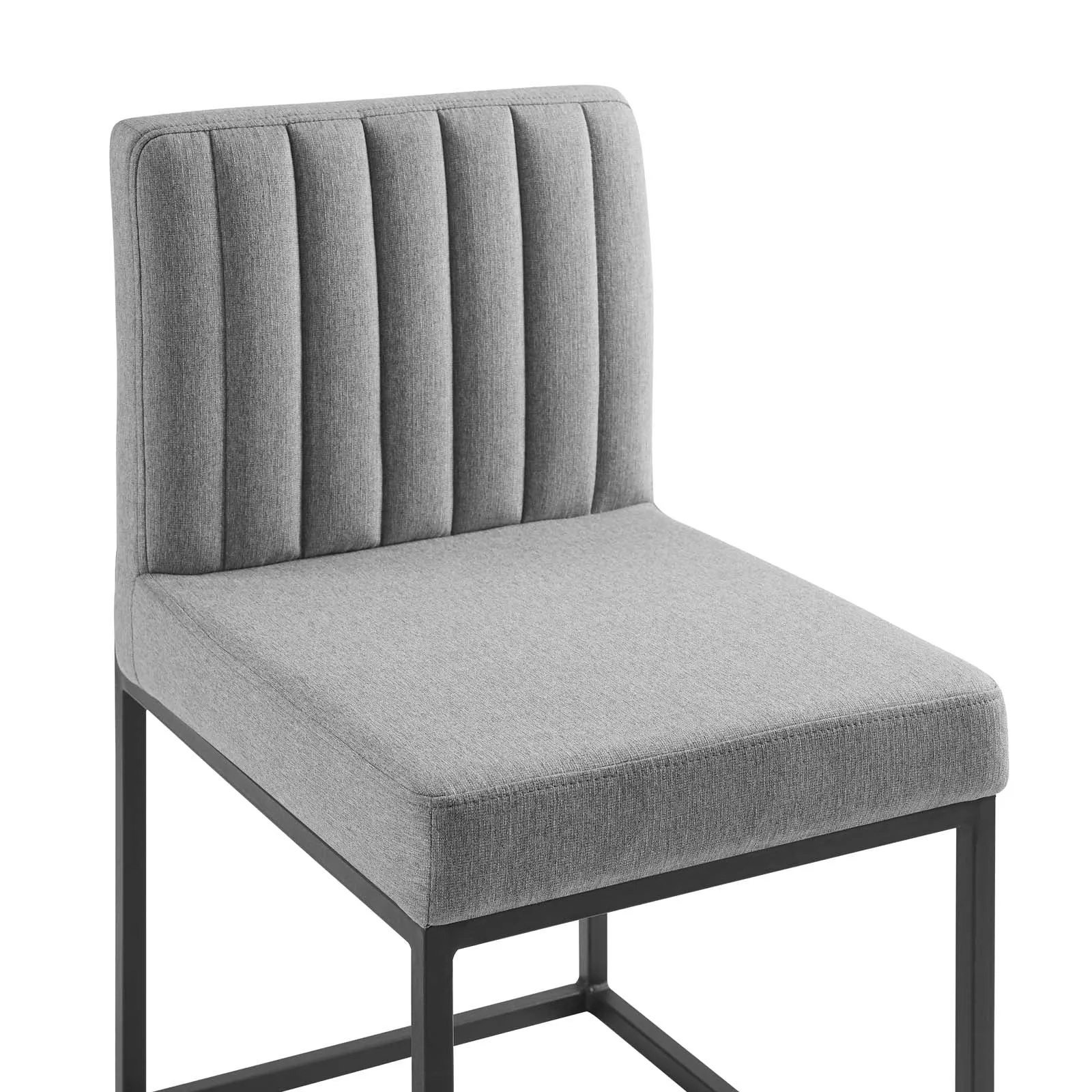 Carriage Dining Chair Upholstered Fabric Set of 2 by Modway