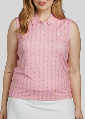 Cocktail Seersucker Women's Sleeveless Polo