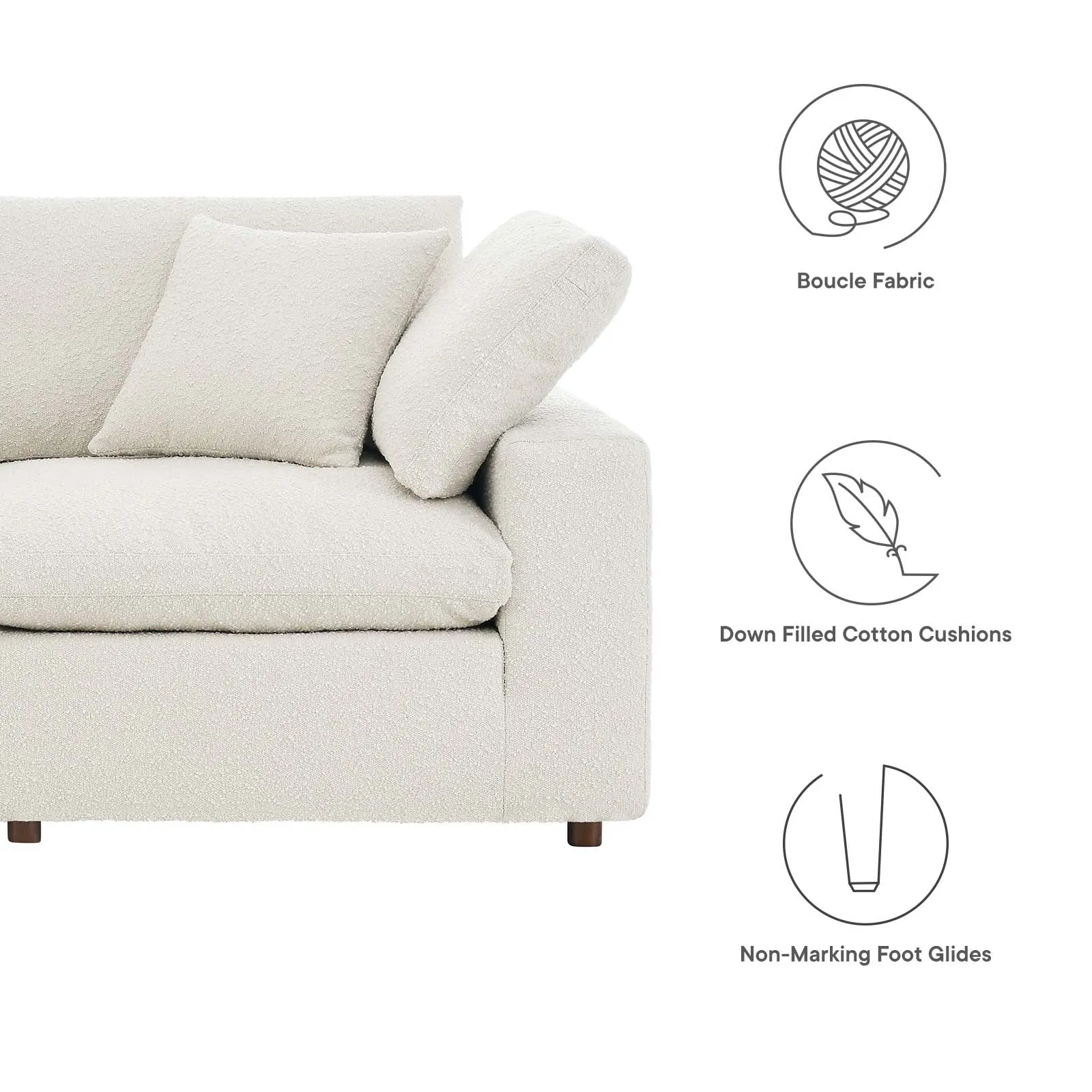 Commix Loveseat Sectional by Modway