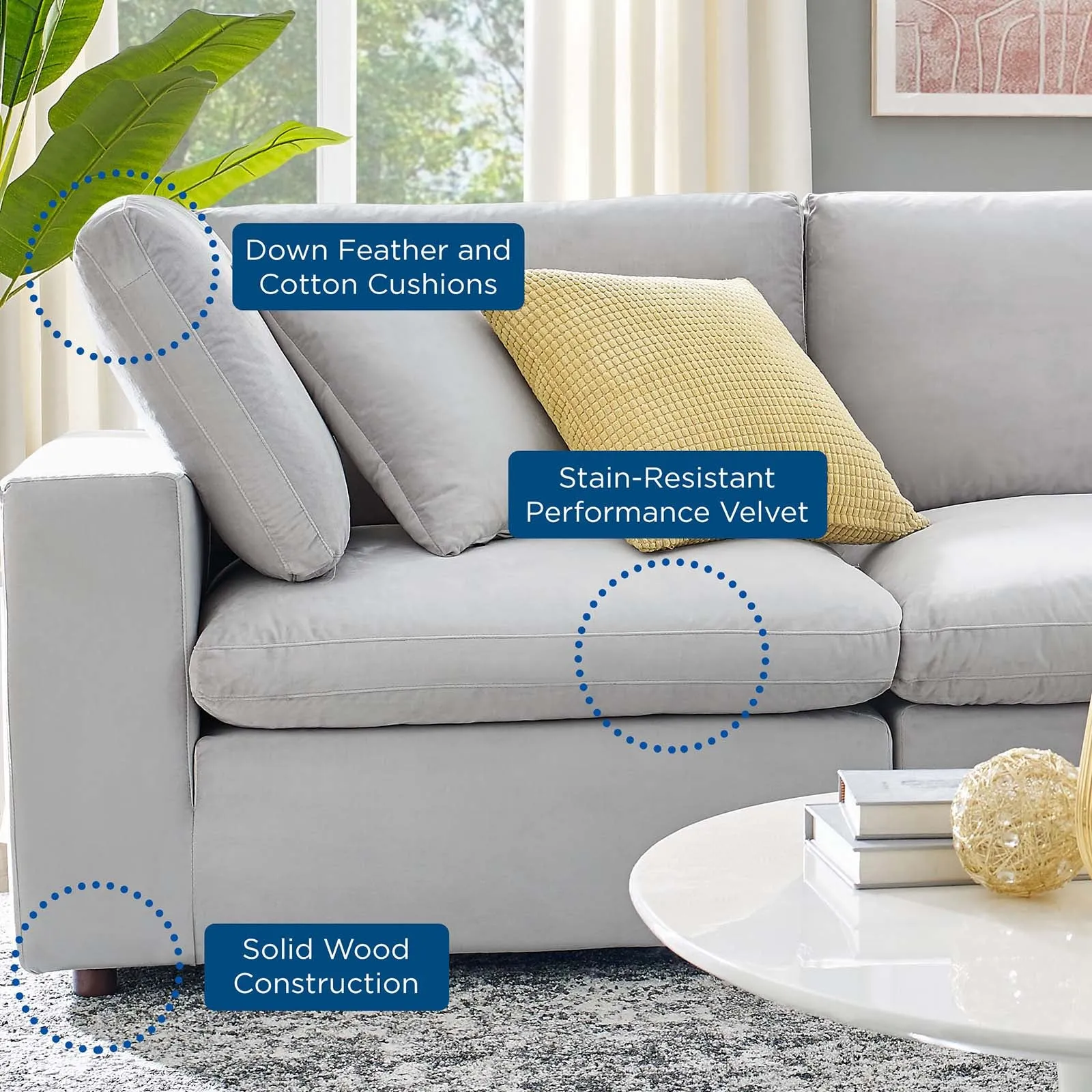 Commix Loveseat Sectional by Modway