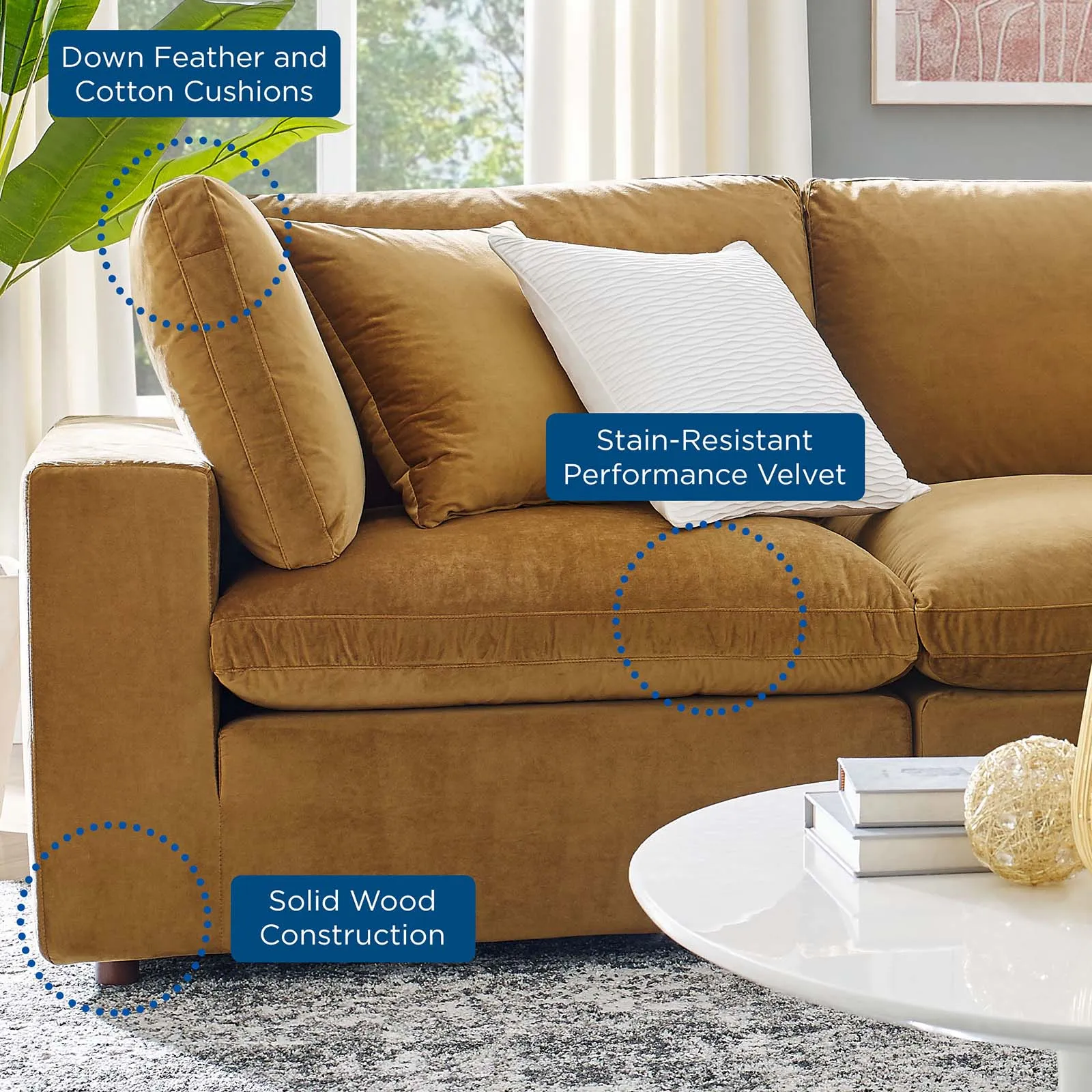 Commix Loveseat Sectional by Modway