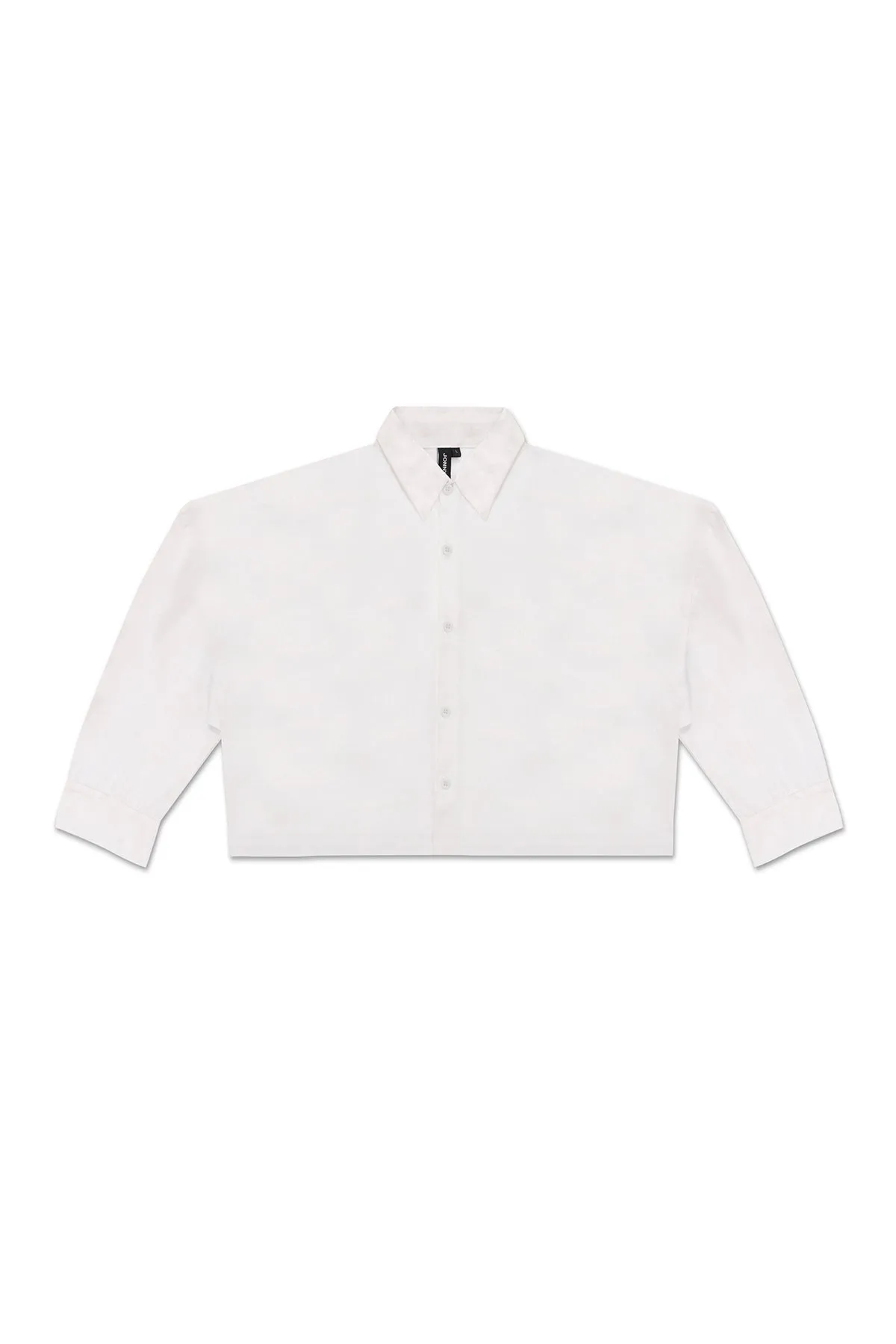 CROPPED COLLAR SHIRT IN WHITE