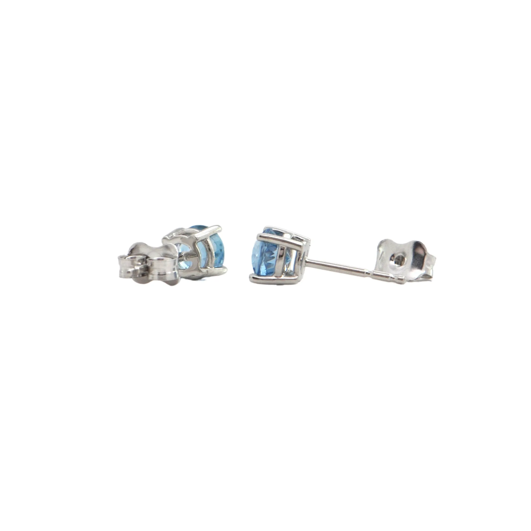 Daisy Exclusive Aquamarine 18K Gold Stud Earring