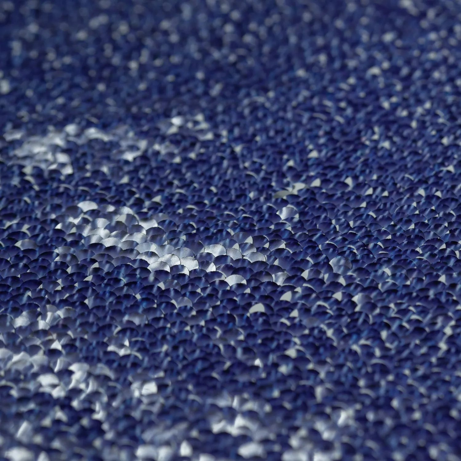 Denim Printed Flip Sequin on Spandex Fabric | Blue Moon Fabrics