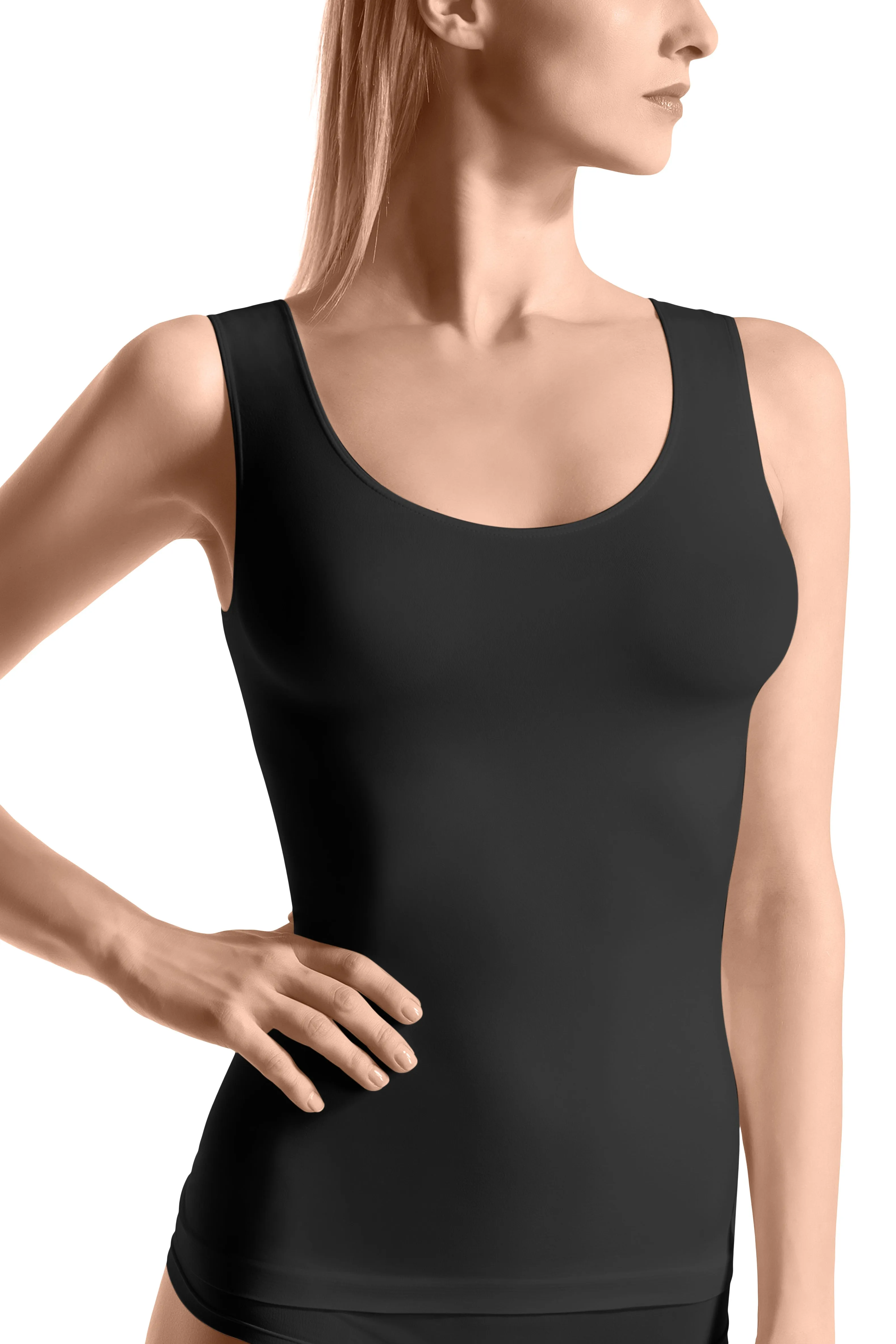 Dolcevita Caraco wide strap tank top