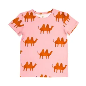 Don't Grow Up Short Sleeved T-shirt - Pink Camel