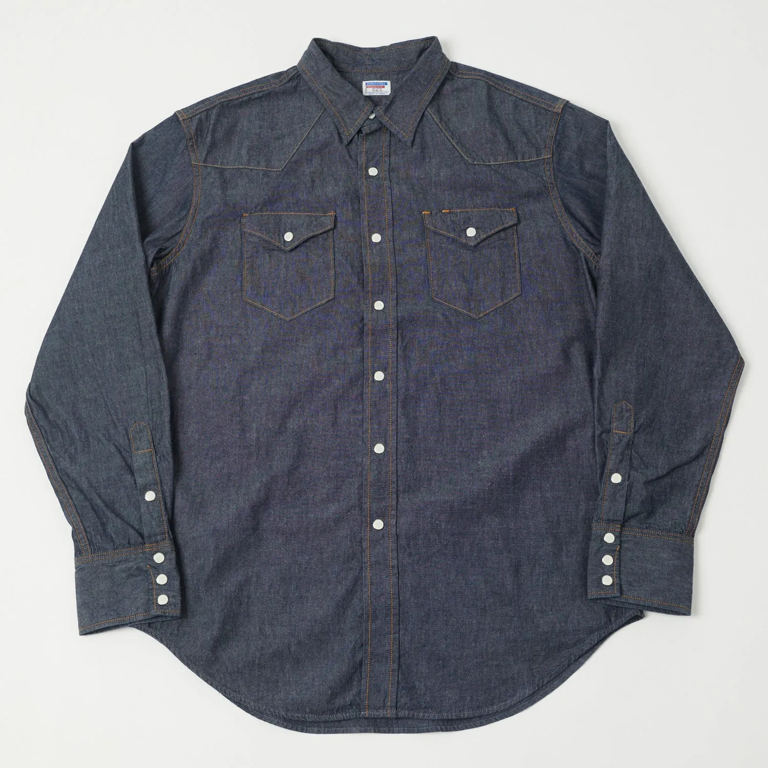 Dubbleworks Lot. 43001 Western Shirt - Navy Blue