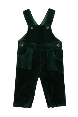 Dungarees - Green Velvet