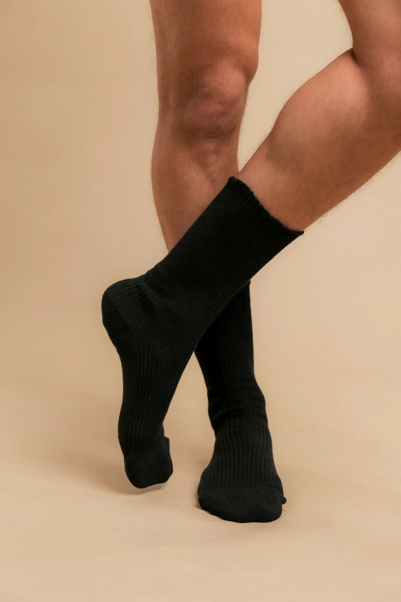 Elite Elastic-Free 100% Cotton Socks (2pairs/Pack)