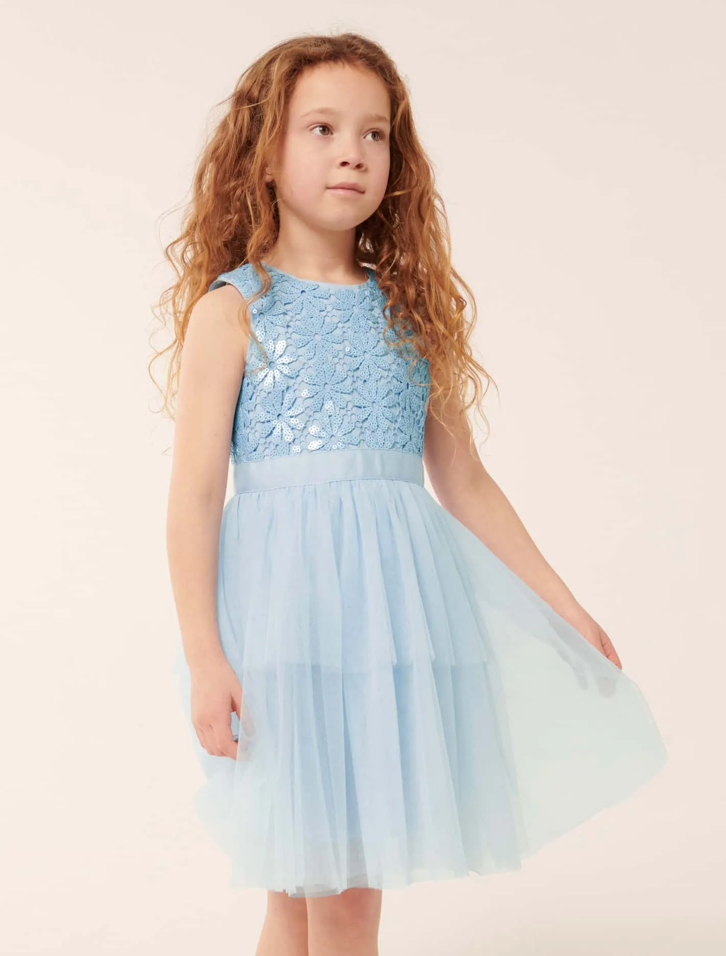 Eloise Layered Tulle Girls Dress