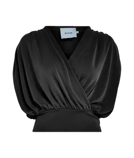 Elvie Wrap Top - Black