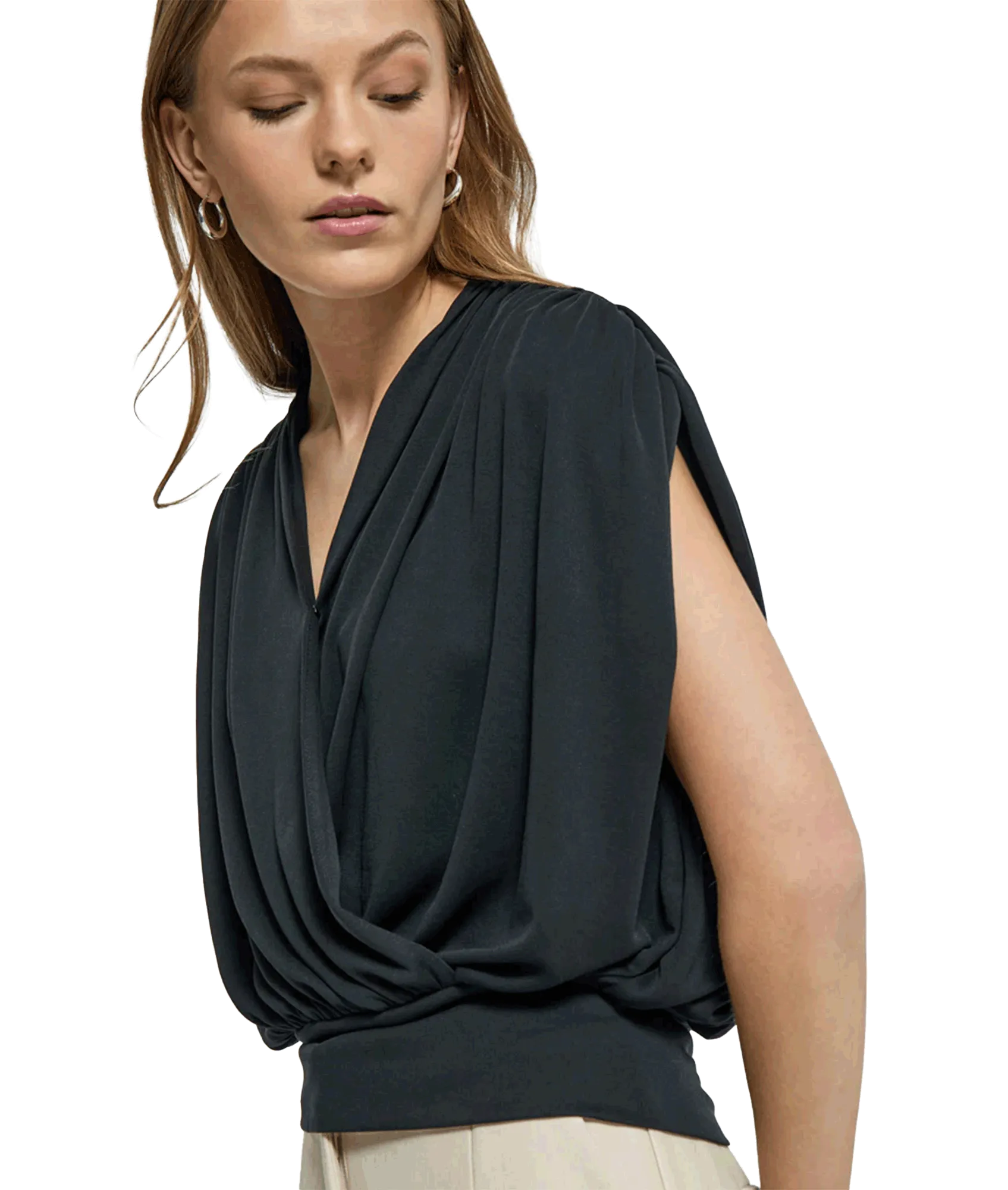 Elvie Wrap Top - Black